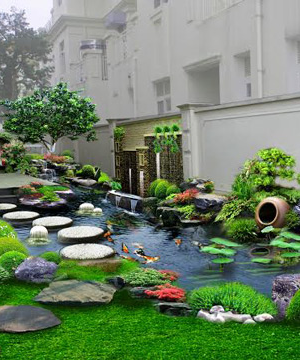 Thi công cảnh quan sân vườn