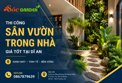 Thi công sân vườn giá tốt tại Dĩ An