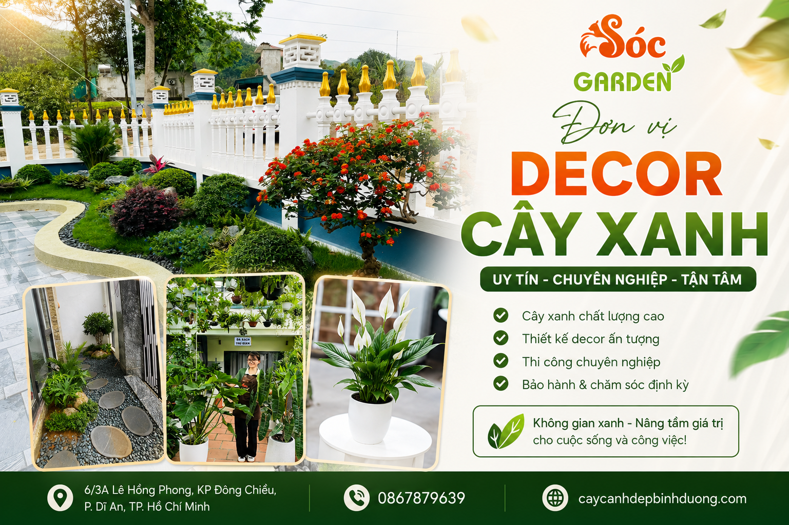Đơn vị decor cây xanh uy tín