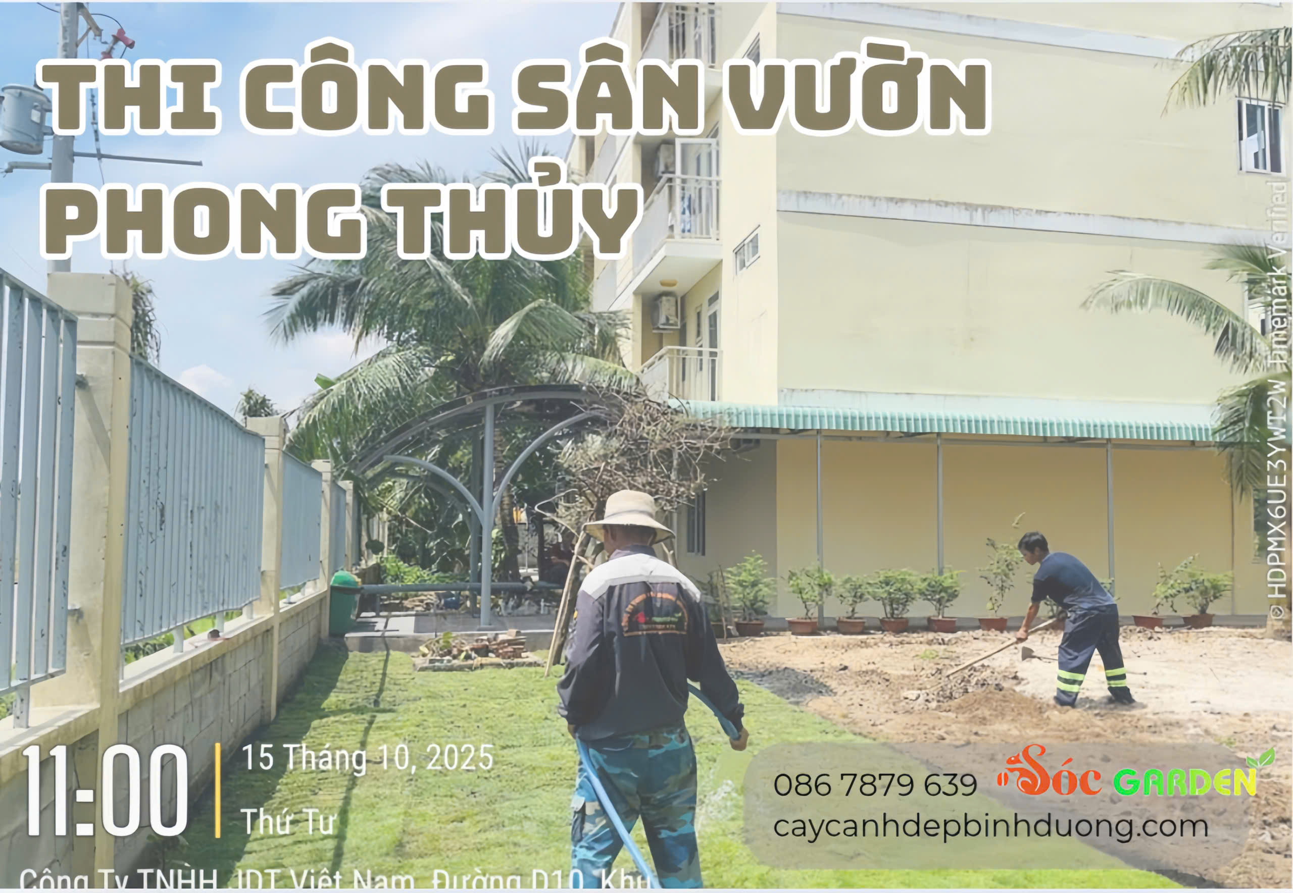 Thi công sân vườn phong thủy