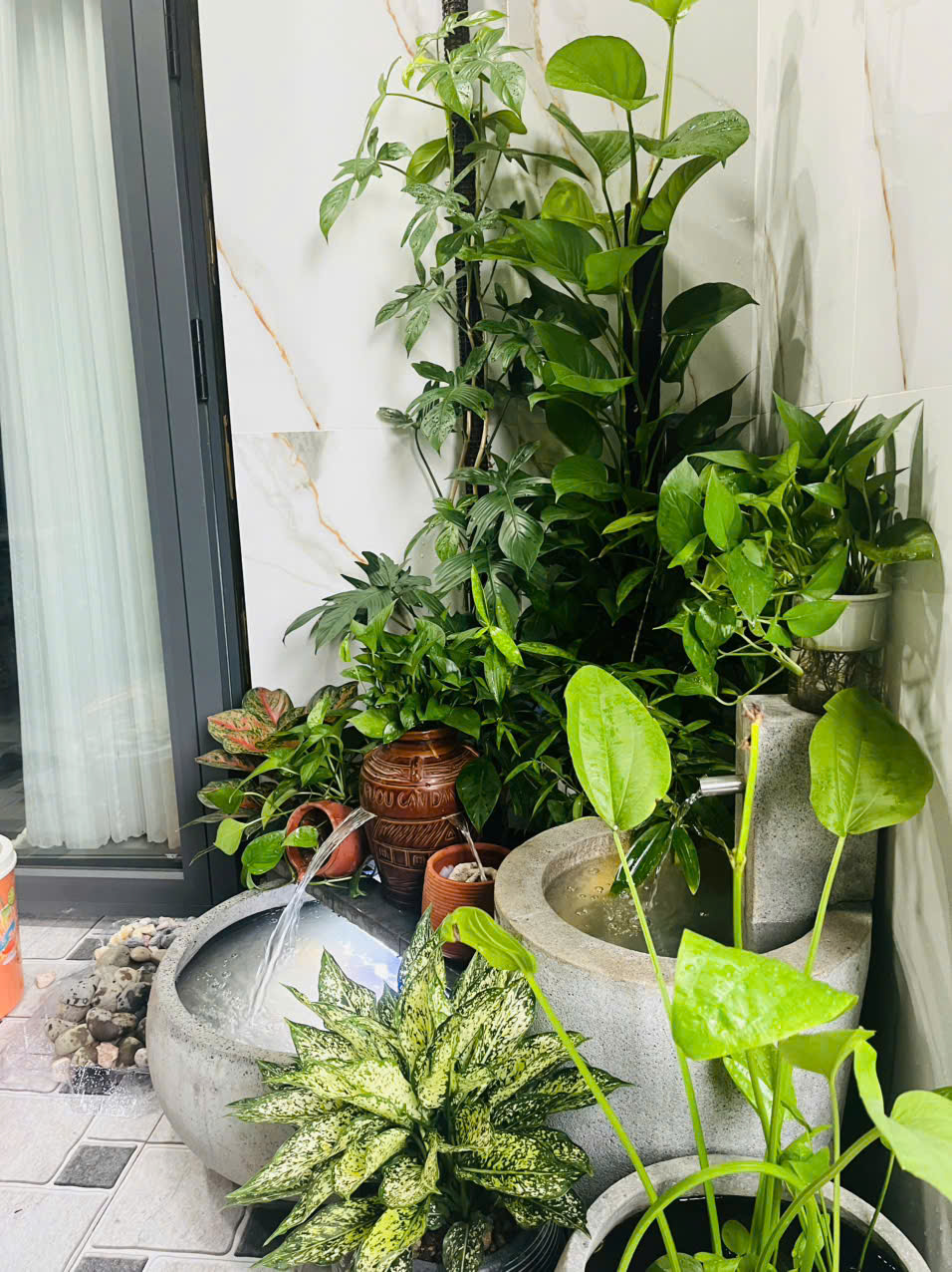 Bộ tiểu cảnh thác nước mini