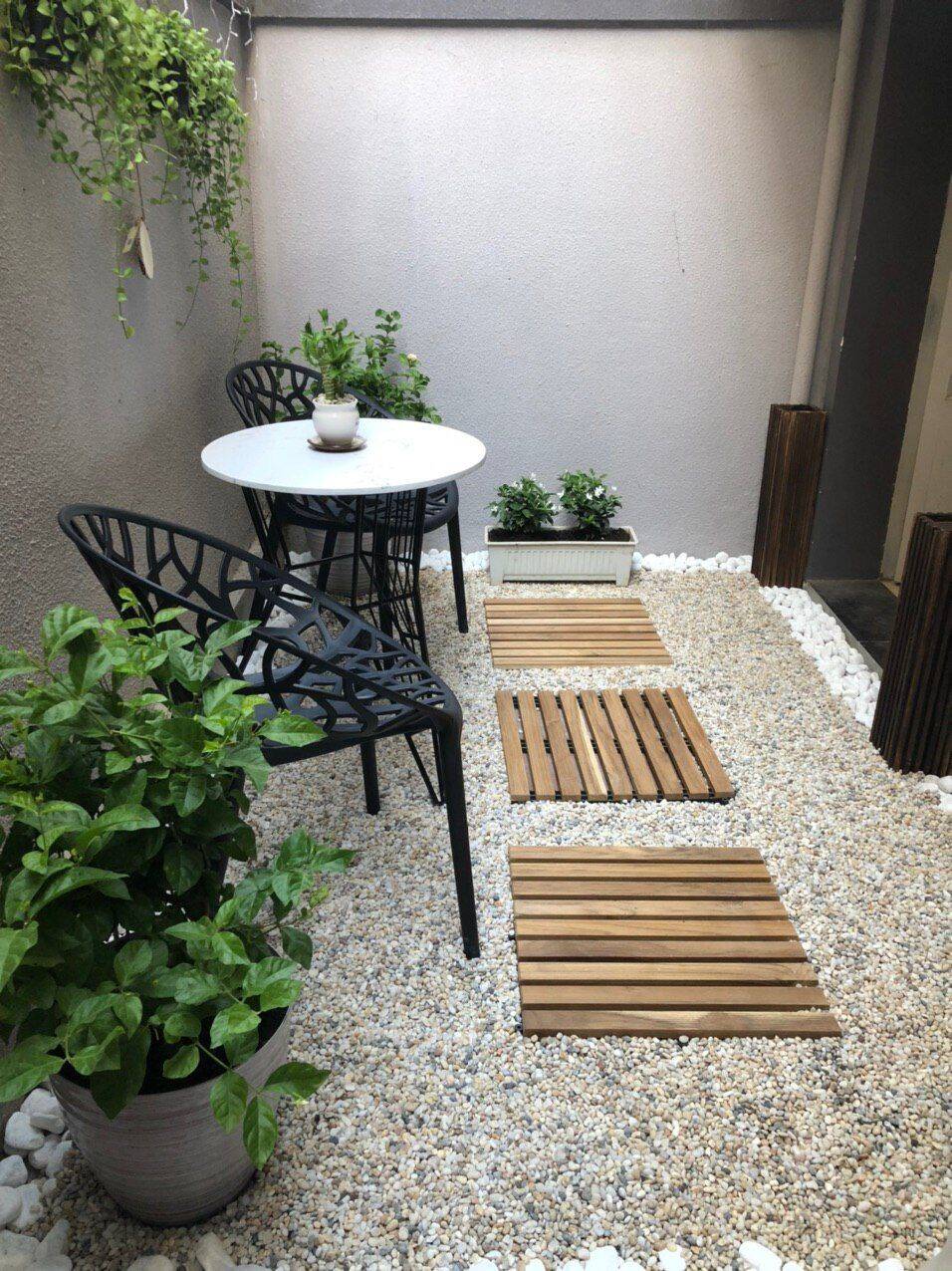 Sỏi cuội trắng trải nền nhiều kích thước 