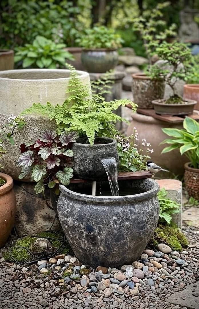 Thi công sân vườn với tiểu cảnh nhỏ