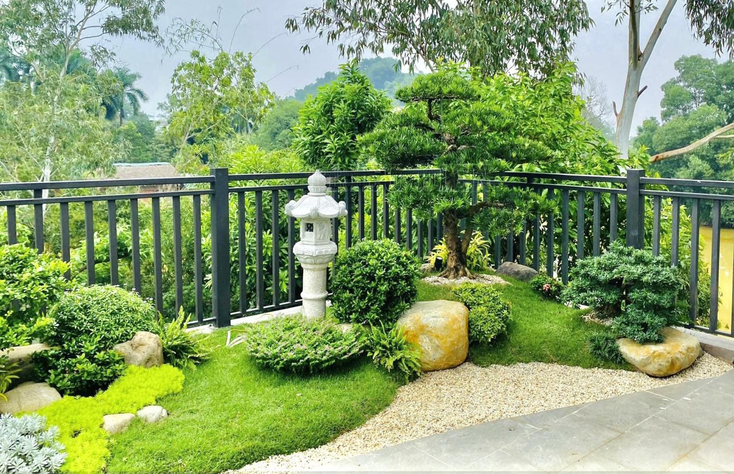 Thi công cây công trình theo bản vẽ