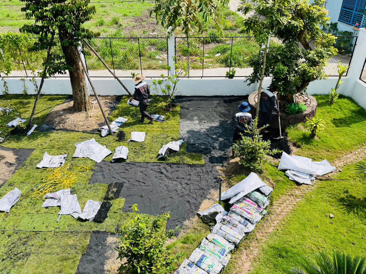 Thi công Cảnh Quan Sân Vườn 3.000m2 nhà Anh Hòa tại Đồng Nai