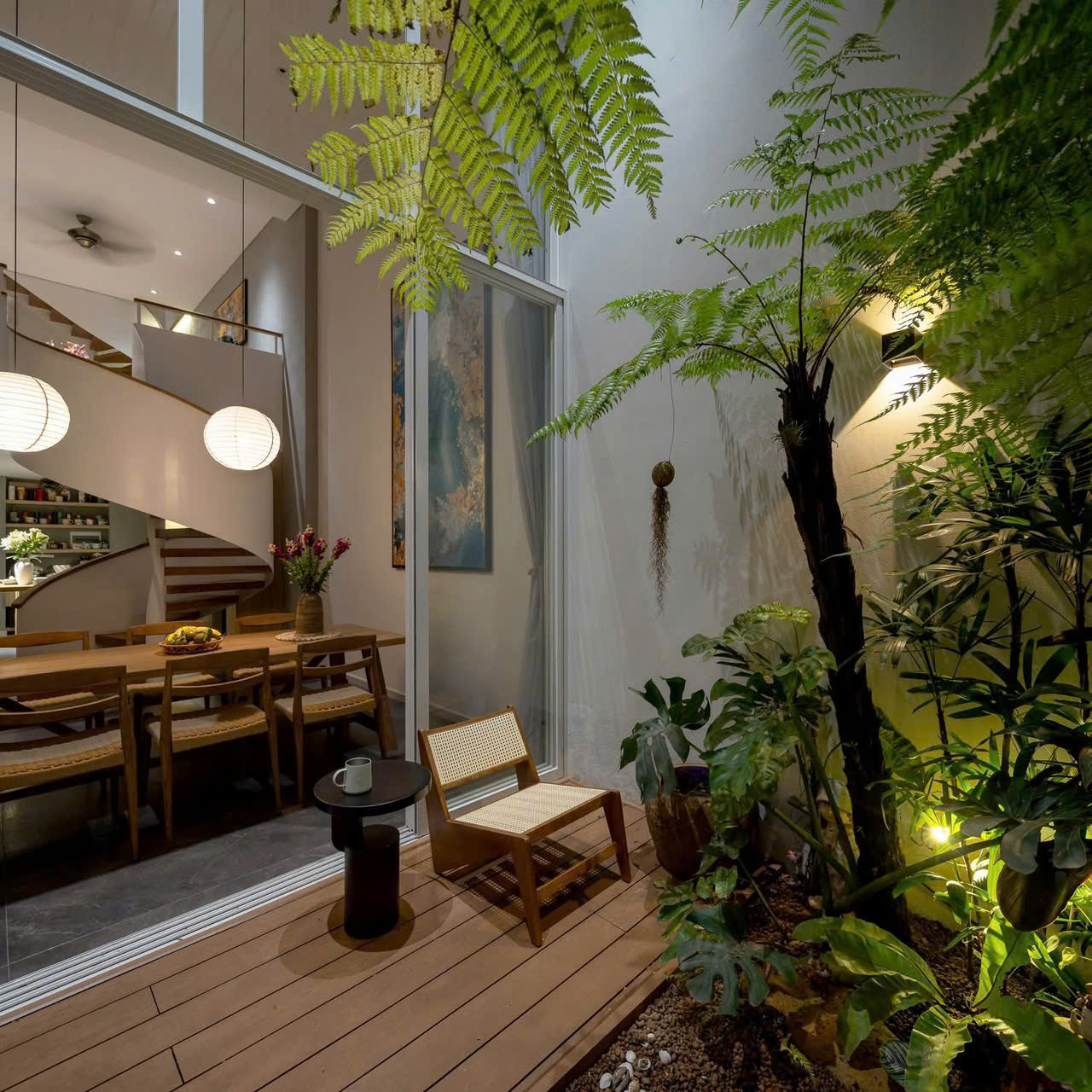 Thi công sân vườn mini