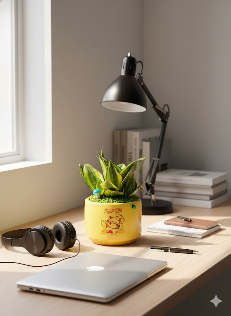 cây lưỡi hổ để bàn làm việc 