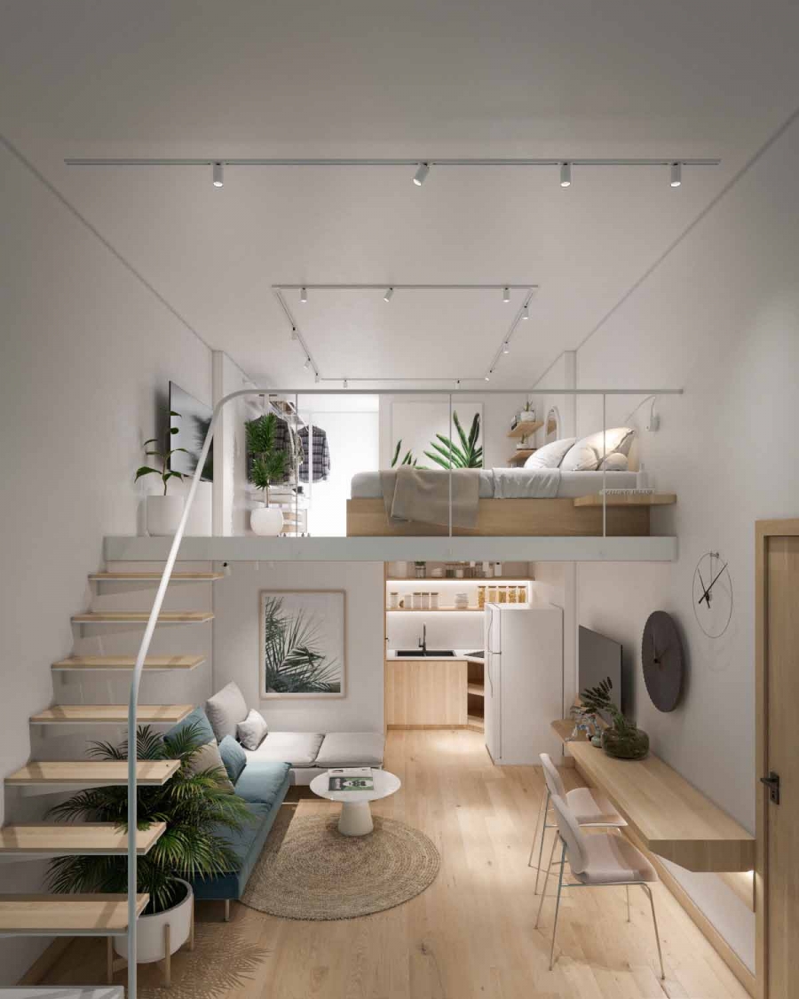 Decor cây xanh cho phòng trọ
