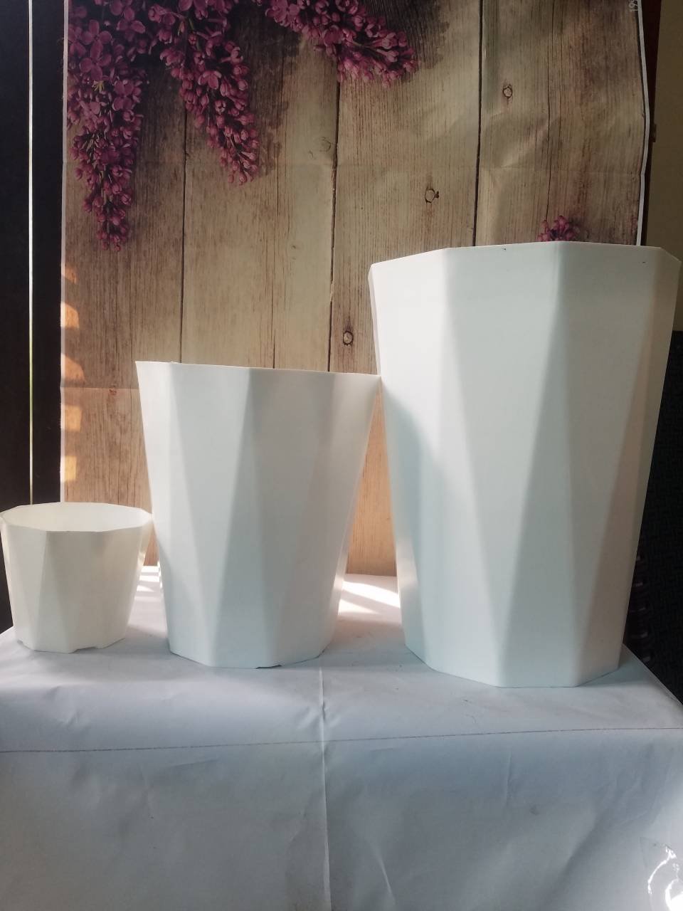 Chậu nhựa kim cương 20x18,5cm 