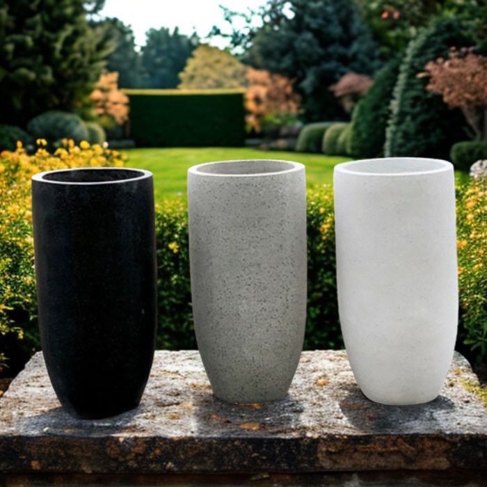 Chậu Xi Măng Đá Mài Đầu Đạn 30x60 cm