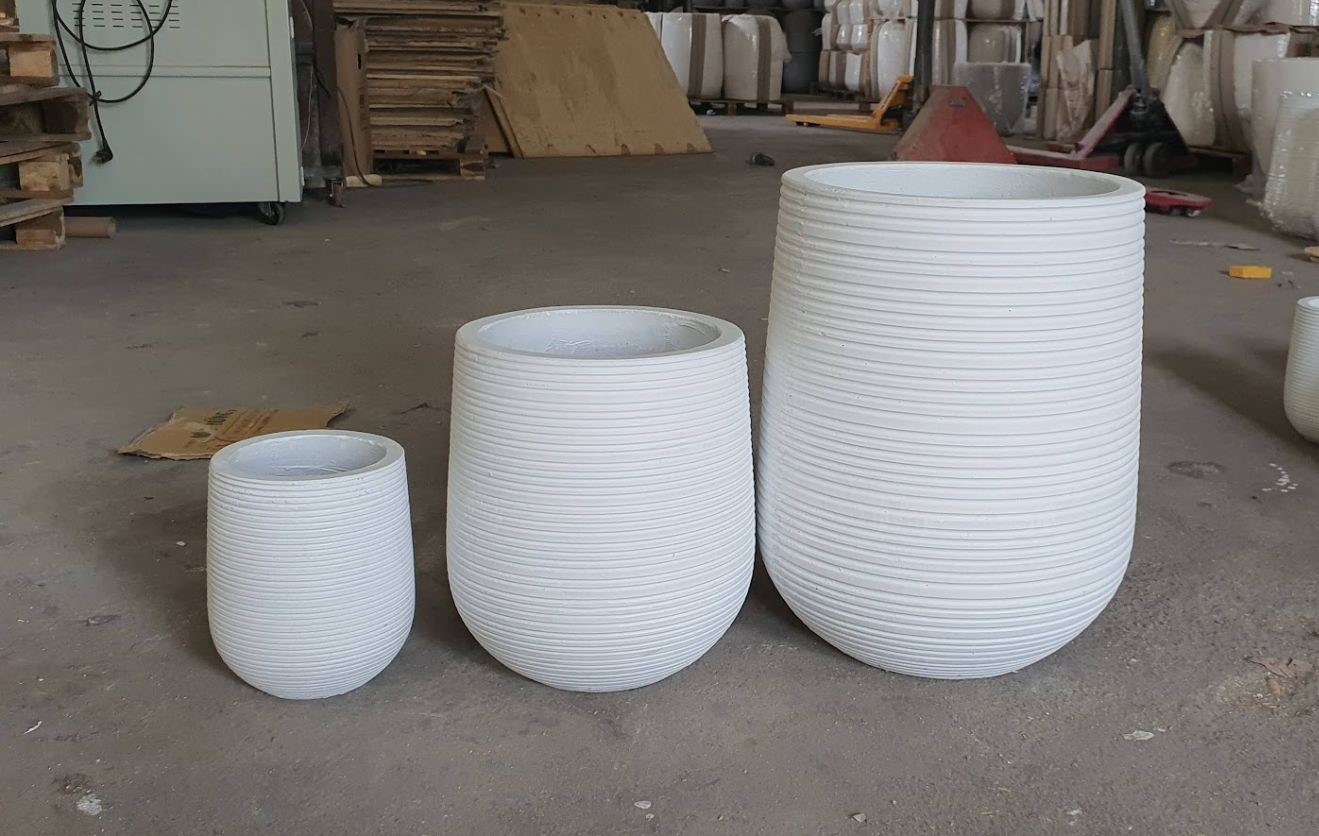 chậu xi măng đá mài giọt nước lùn