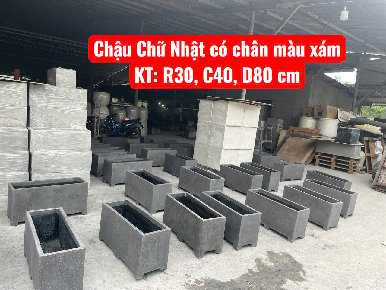 Xưởng Đúc Chậu Xi Măng Đá Mài Lớn nhất Bình Dương