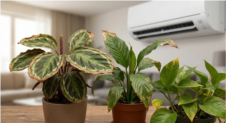 Sát luồng khí thổi trực tiếp từ máy điều hòa