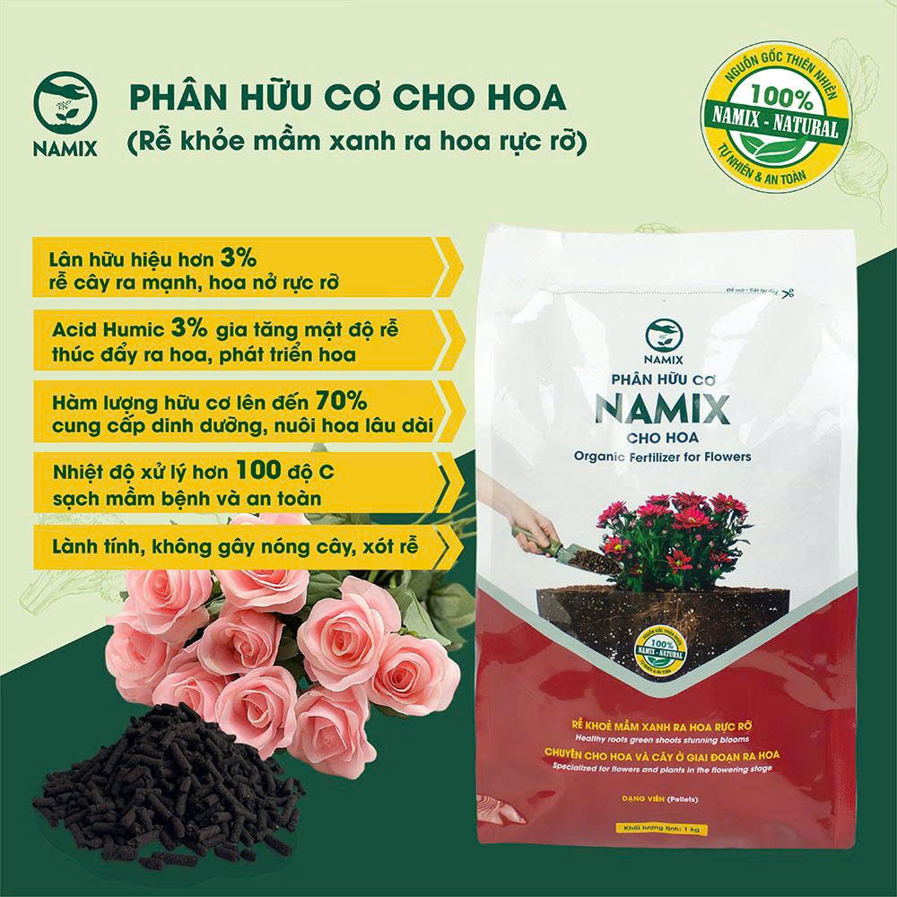 phân hữu cơ cho hoa