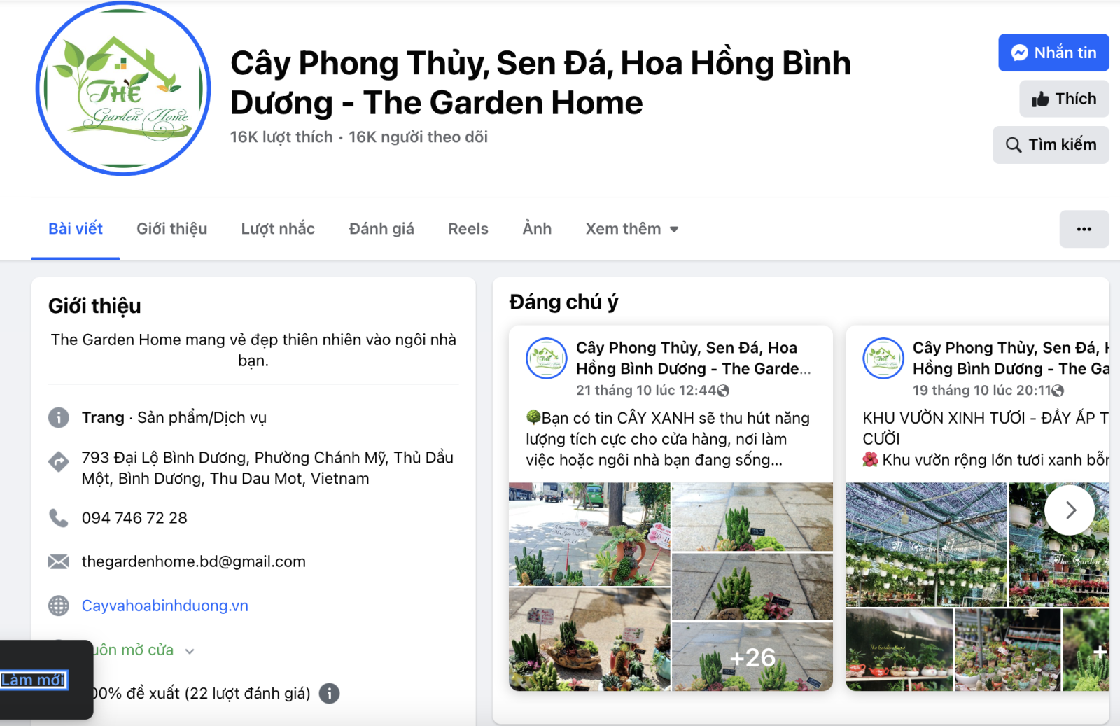  The Garden Home - Cửa Hàng Cây Cảnh Phong Thủy