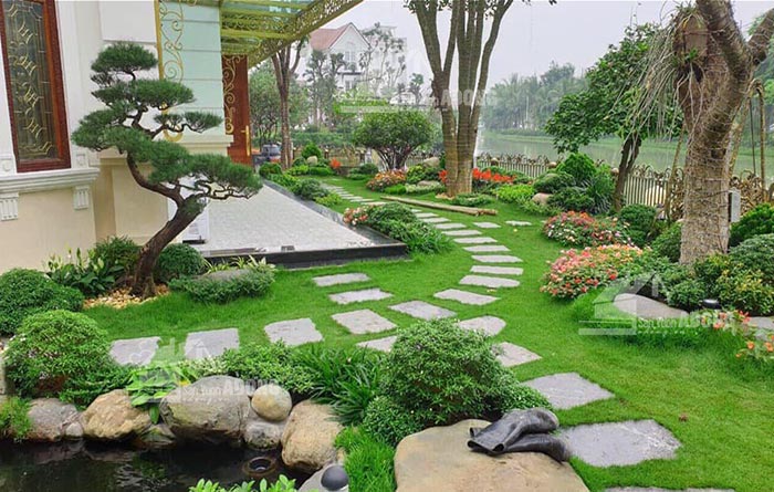 Khu vực phục vụ thi công cảnh quan sân vườn của Sóc Garden