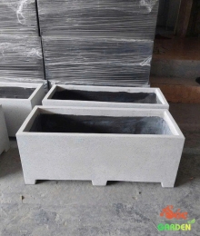 Chậu Xi Măng Đá Mài Chữ Nhật Có Chân 30x30x60 Cm
