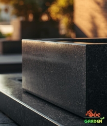 Chậu Xi Măng Đá Mài Chữ Nhật 80x30x40 Cm  