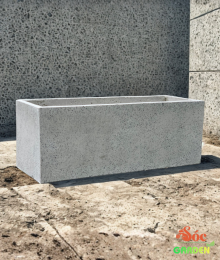 Chậu Xi Măng Đá Mài Chữ Nhật 100x40x40 Cm 