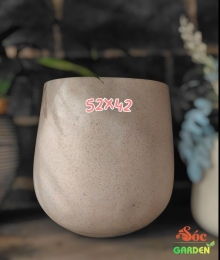 Chậu Xi Măng Đá Mài Giọt Nước Lùn 52x42