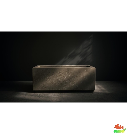 Chậu Xi Măng Đá Mài Chữ Nhật 80x30x30 Cm 