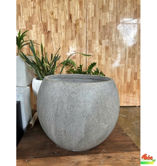 CHẬU XI MĂNG ĐÁ MÀI KÍCH THƯỚC 25X26