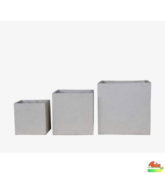 Chậu Xi Măng Đá Mài Vuông 40cmx40cm