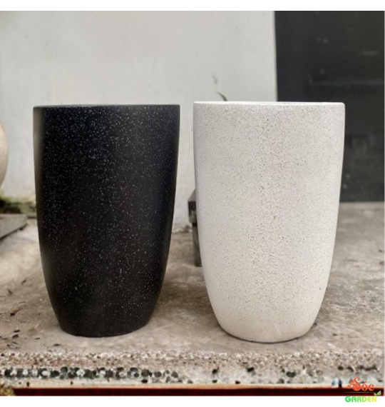 Chậu Xi Măng Đá Mài Đầu Đạn 30x40 cm