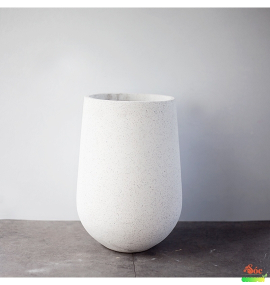 Chậu Xi Măng Đá Mài Giọt Nước 46x56