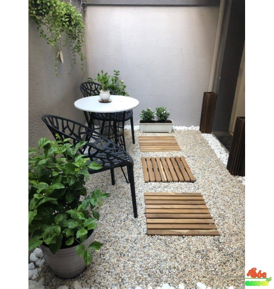 Sỏi cuội trắng trải nền nhiều kích thước 