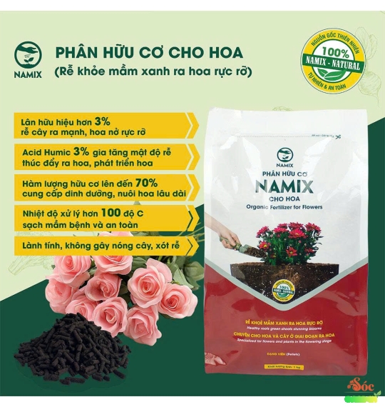 Phân Hữu Cơ Cho Hoa – Dinh Dưỡng Tự Nhiên, Giúp Hoa Nở Đẹp Lâu Tàn