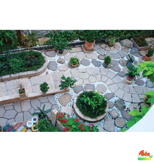 Đá bước đi D40-D50 cm dày 4-5cm