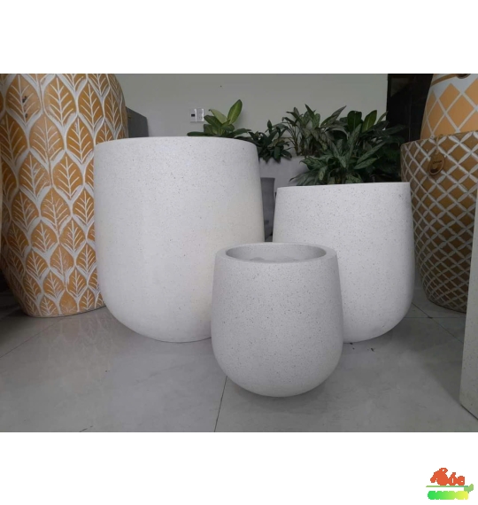 Chậu Xi Măng Đá Mài Giọt Nước